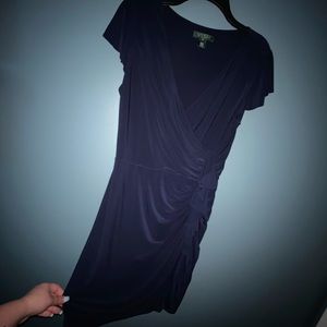 Navy blue ralph lauren dress-shows off curves